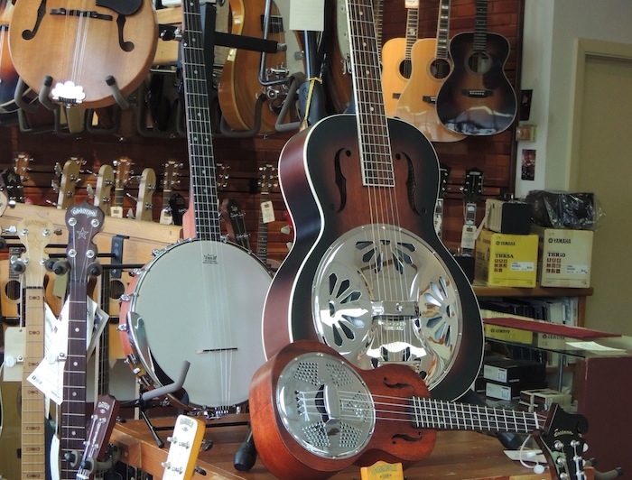 Folk instruments Folk instruments: banjos, mandolins, ukuleles